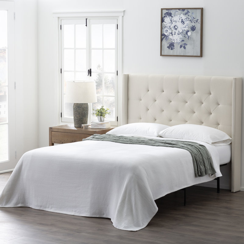 Greyleigh™ Sutton Wingback Upholstered Headboard & Reviews Wayfair